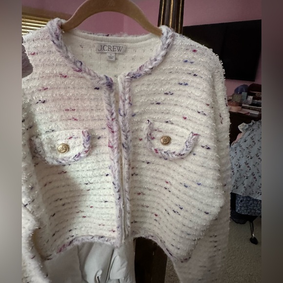 J. Crew Cropped Lady Jacket in Marled Yarn - Picture 5 of 16